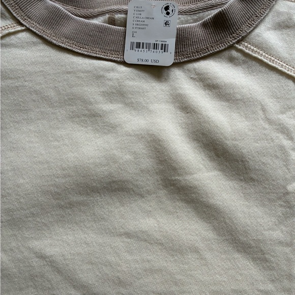 Free People Cream and Tan Crew Neck Sweater - Picture 5 of 5